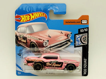 '57 Chevy Hot Wheels 2020 Rod Squad 1:64 Różowy – zdjęcie 9