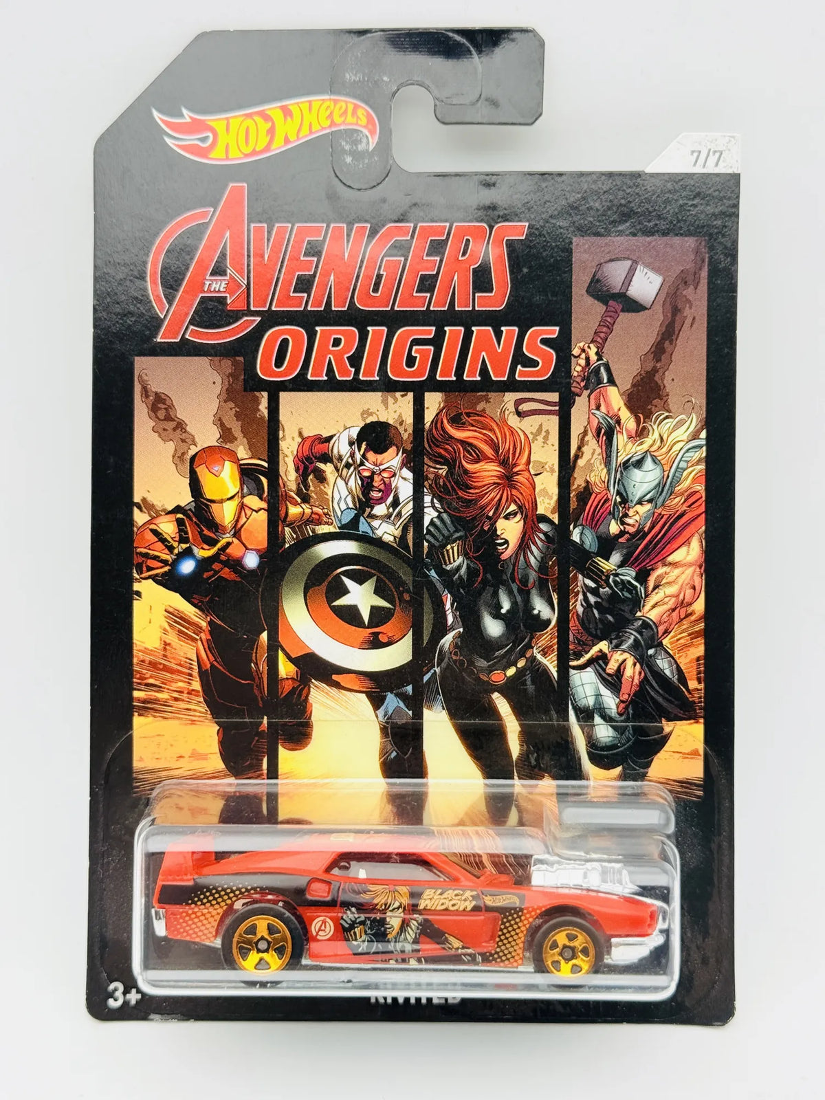 Rivited Hot Wheels 2017 The Avengers 1:64 BLACK WIDOW Blister – zdjęcie 9