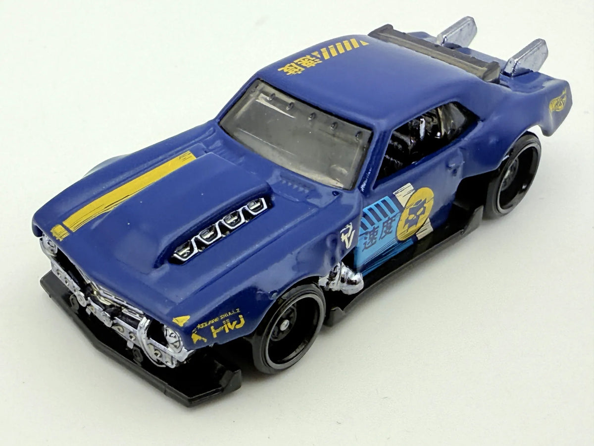 Custom '68 Camaro Hot Wheels Niebieska 1:64 – zdjęcie 10