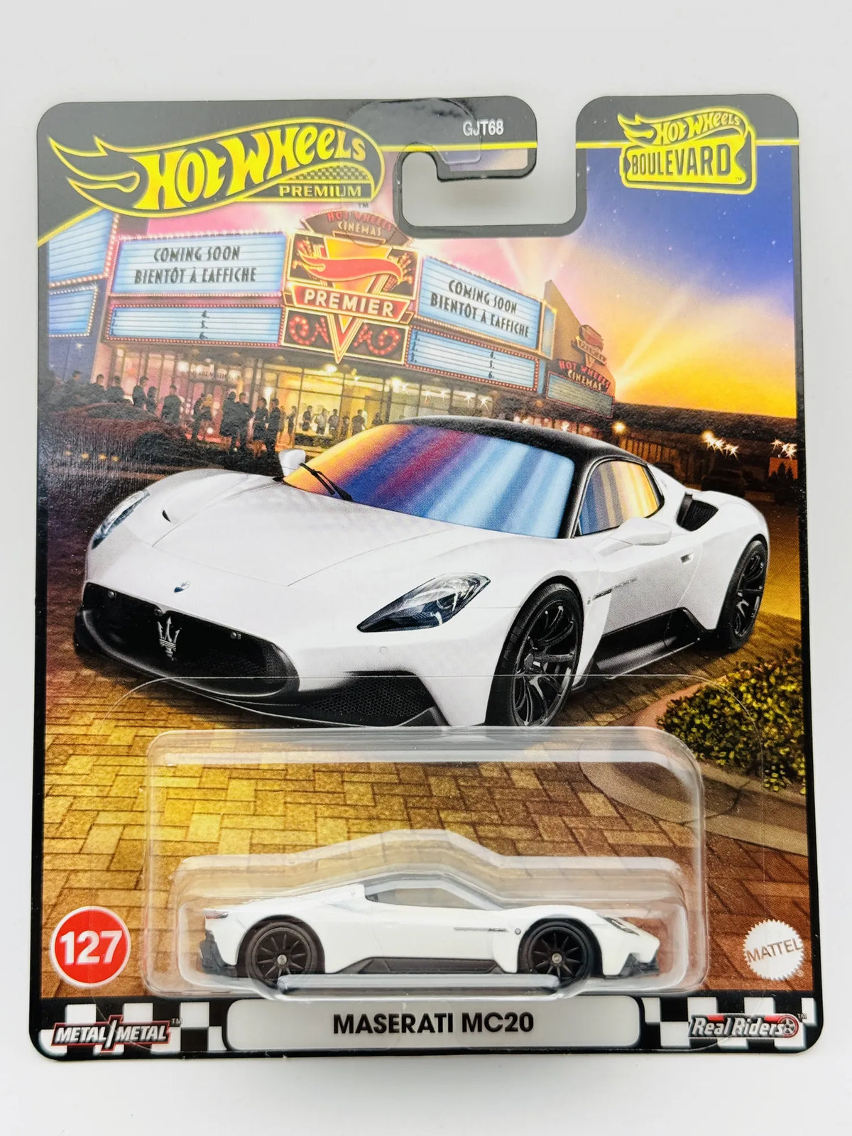 Maserati MC20 Hot Wheels 2025 Boulevard 1:64 Blister Biały – zdjęcie 9