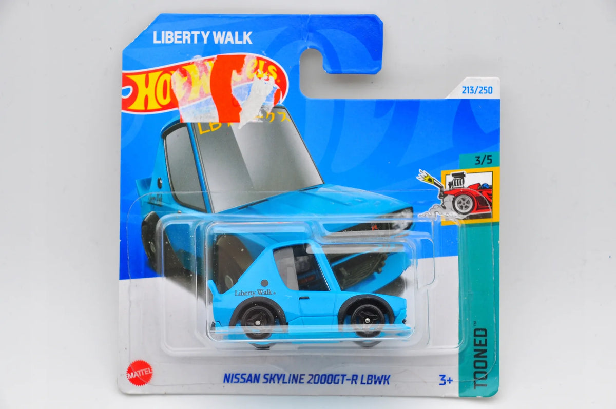 NISSAN SKYLINE 2000GT-R LBWK (TONNED) Hot Wheels 2024, HRY85 Niebieski 1:64 – zdjęcie 9