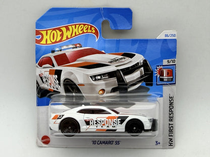 '10 Camaro Ss HW FIRST RESPONSE Policja Hot Wheels 2024 Biały 1:64 – zdjęcie 9