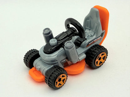 Grass Chomper, Hot Wheels 2015, die cast resoraki, szary i pomarańcz. 1:64 – zdjęcie 8