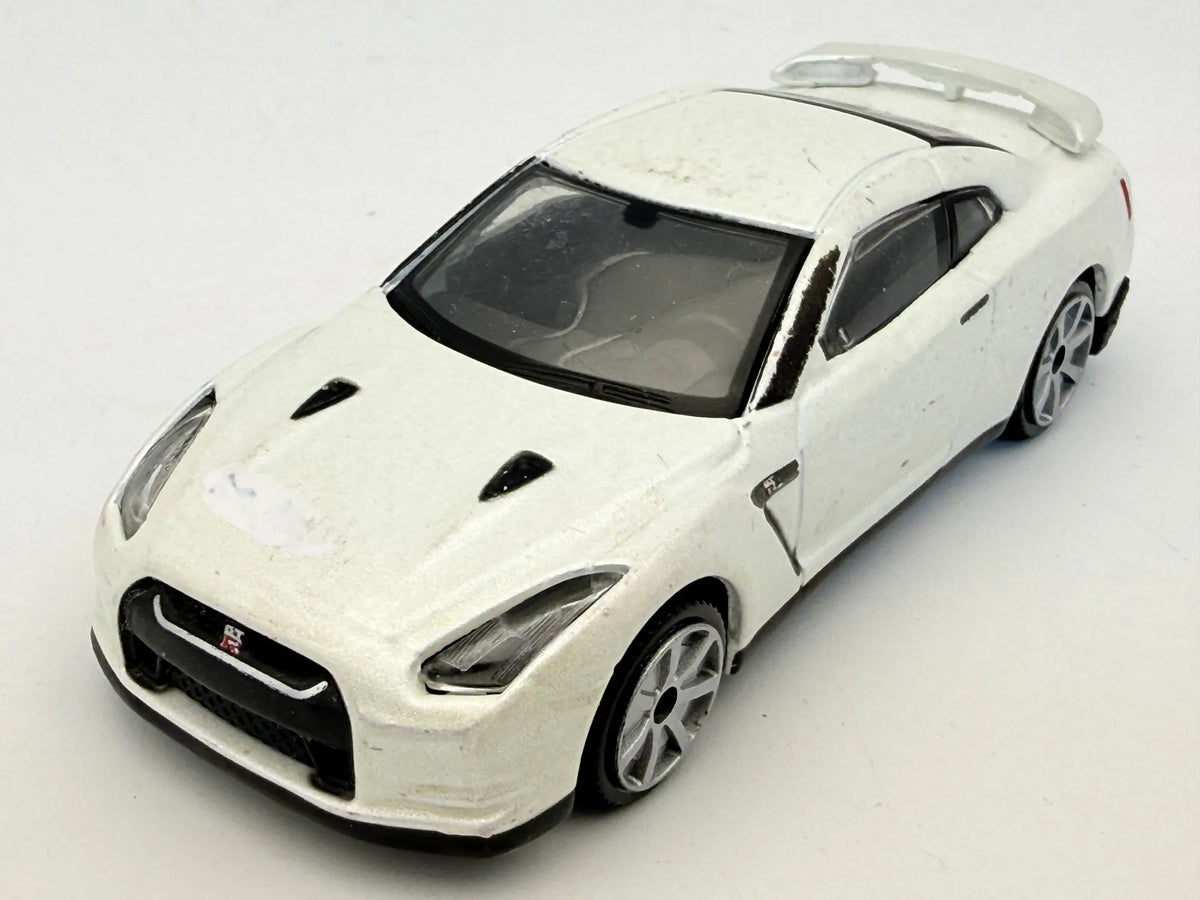 2009 NISSAN GT-R, Bburago 2009, Die cast 1143, Biały, 1:43, Resoraki – zdjęcie 9