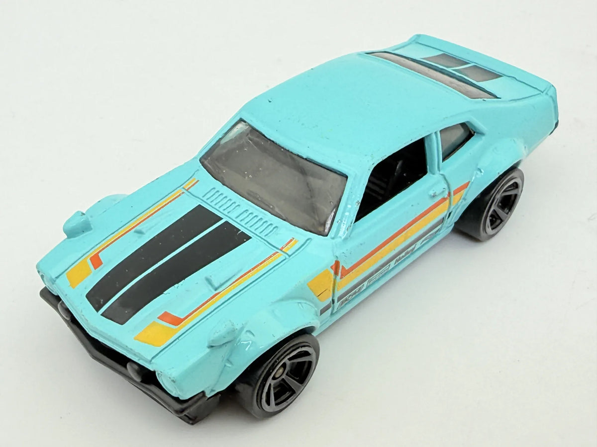 CUSTOM FORD MAVERICK, Hot Wheels 2017, Die cast FJV52, Turkusowy, 1:64 – zdjęcie 8