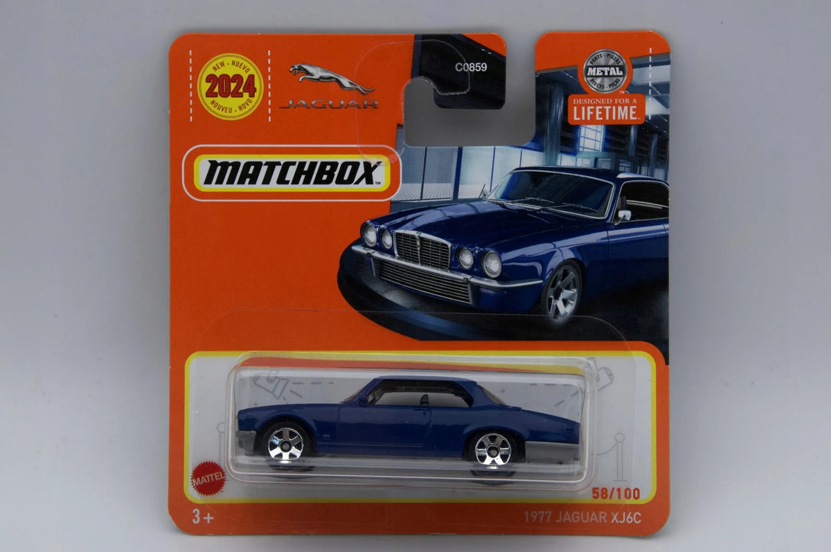 1977 JAGUAR XJ6C Matchbox 2023 Niebieski 1:64 – zdjęcie 6