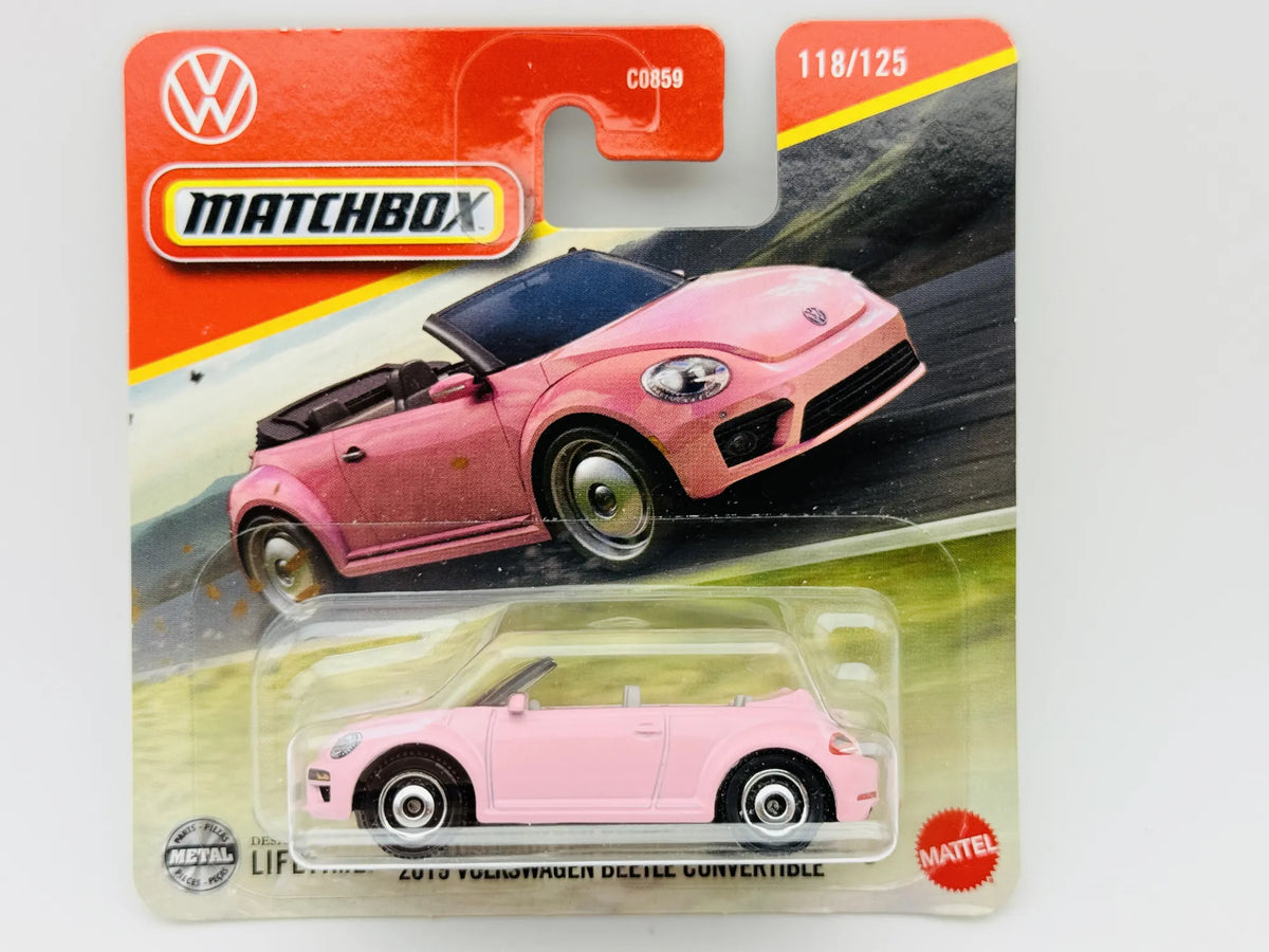 Volkswagen Beetle Convertible Matchbox 2024 Mainline 1:64 Blister Różowy – zdjęcie 9