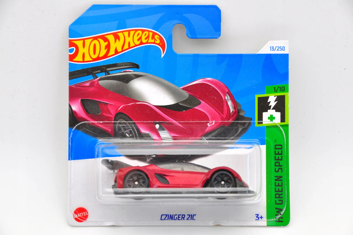 CZINGER 21C, Hot Wheels 2024, Resoraki, Die cast HTC92-N521, Czerwony, 1:64 – zdjęcie 9