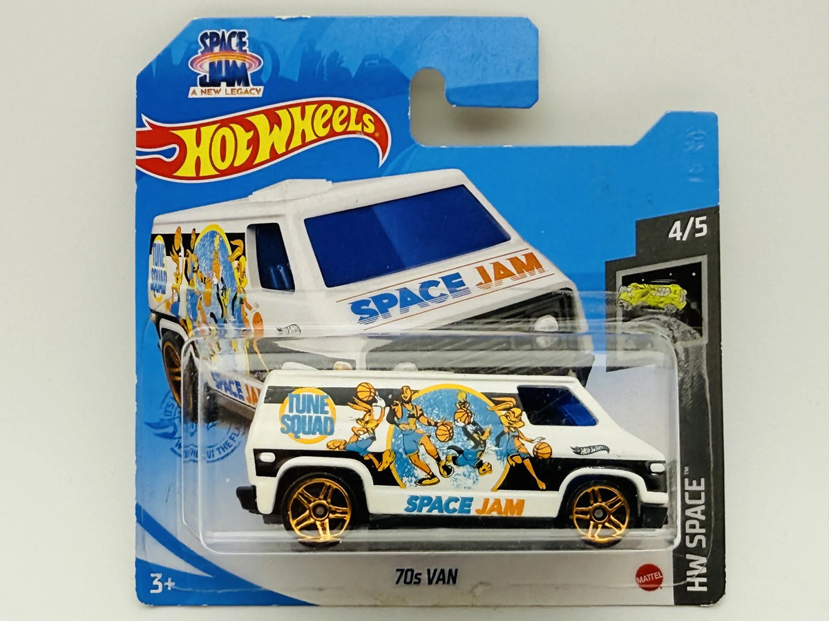 70S Van Hot Wheels 2021 HW Space 1:64 Van SPACE JAM Blister Biały – zdjęcie 9