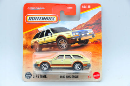 1980 AMC EAGLE Matchbox 2024 Żółty 1:64 – zdjęcie 9