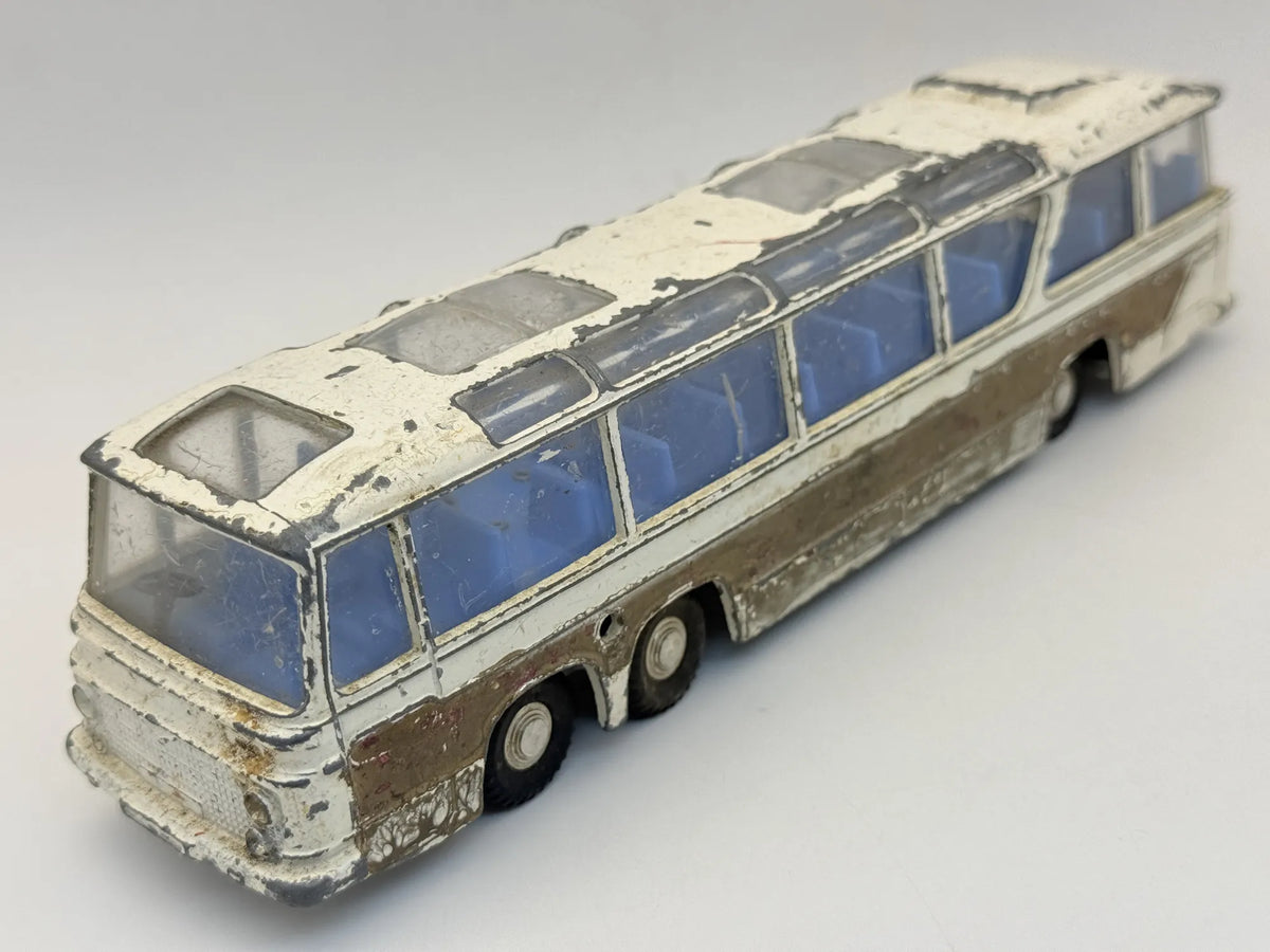 Autobus Vega Major Luxury Coach Dinky Toys '70 Biały 1:36 Made in England – zdjęcie 8