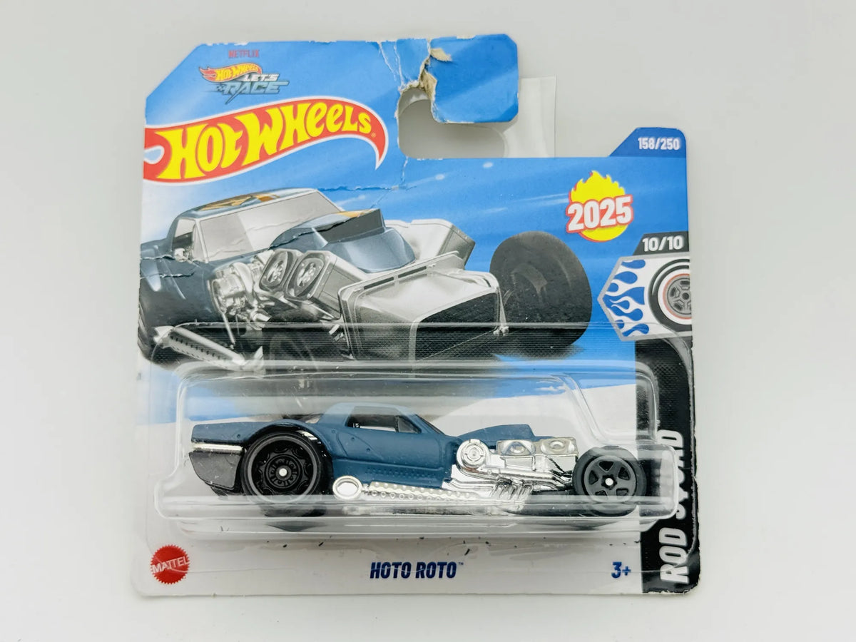 Hoto Roto Hot Wheels 2025 Rod Squad 1:64 Blister Niebieski – zdjęcie 4