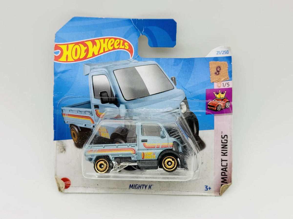 Mighty K Hot Wheels 2024 Compact Kings 1:64 Blister Niebieski – zdjęcie 4
