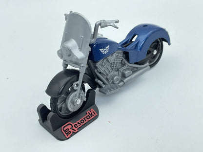 CHOPPER, Maisto + Stojak Resoraki, Die cast 52380, Niebieski,, 1:18 – zdjęcie 8
