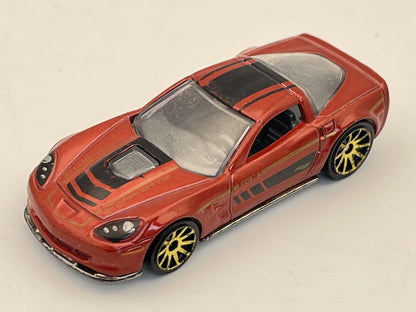 09 corvette zr1, Hot Wheels, Resoraki, Die cast, Czerwony 1:64 – zdjęcie 8