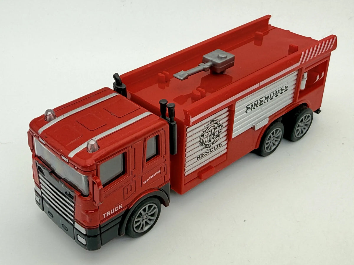 FIRE DEPT TRUCK (STRAŻ POŻARNA), Die cast, Czerwony, 1:43, Resoraki – zdjęcie 8