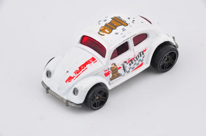 Volkswagen Beetle, VW, Hot Wheels, Chess, die cast resoraki, 1:64, biały – zdjęcie 8