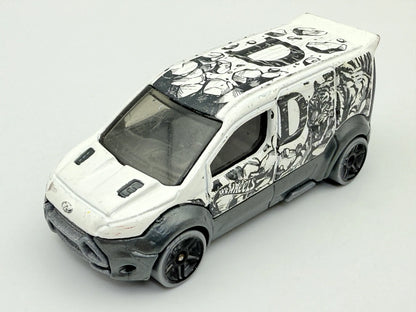 FORD TRANSIT CONNECT, HW Art Cars, Hot Wheels 2019, Die cast GHC85, 1:64 – zdjęcie 8