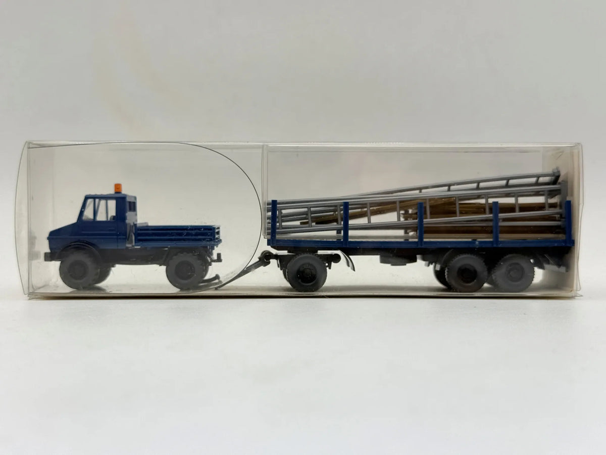Ciężarówka Mercedes Unimog U 1700 Wiking Niebieski 1:87 Made in W. Germany – zdjęcie 7