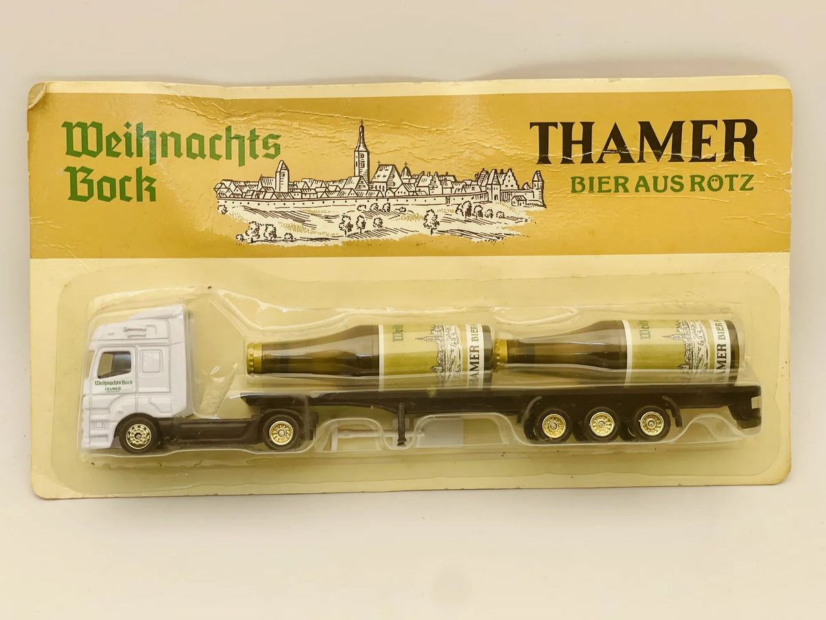 Mercedes-Benz Actros Grell 1:87 Weihnachts Bock THAMER Blister Biały – zdjęcie 7