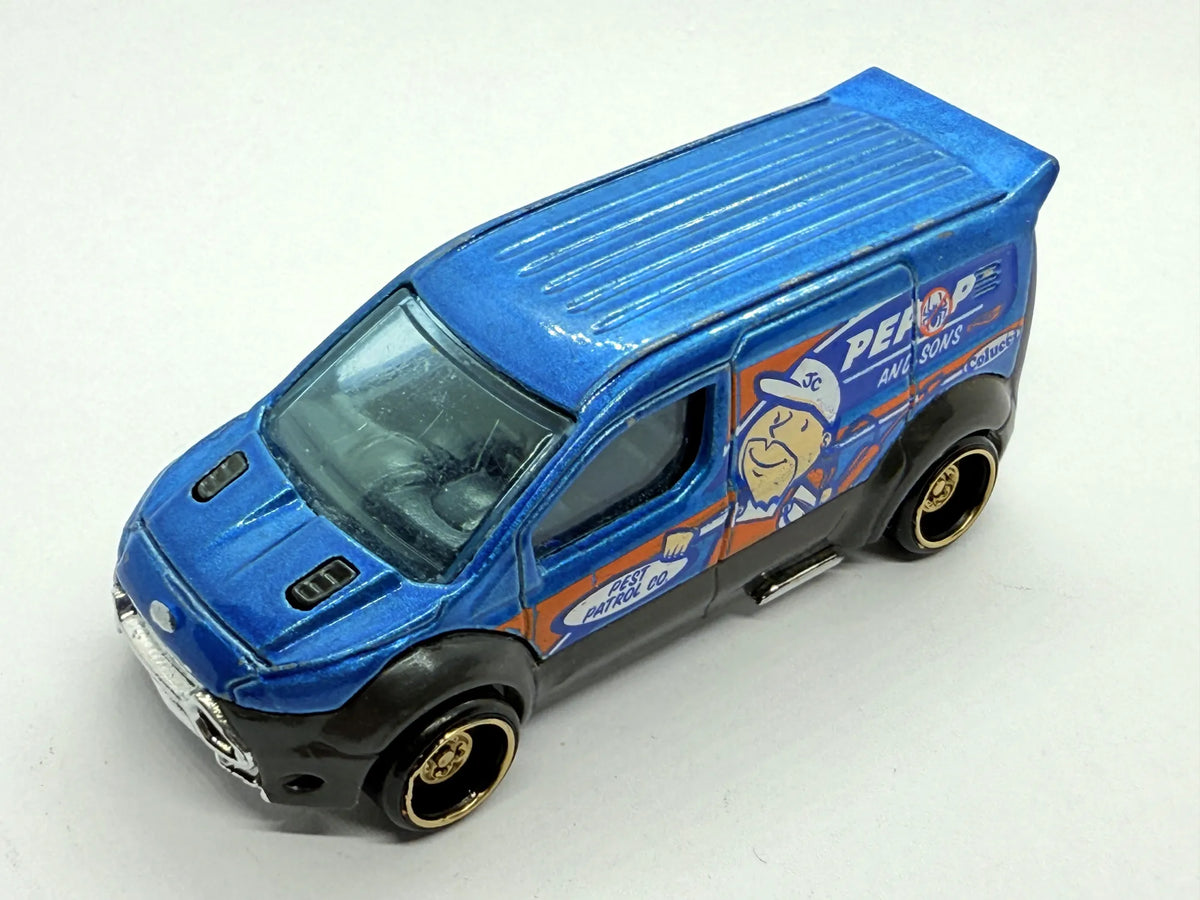 Ford Transit Connect Mainline Hot Wheels Niebieski 1:64 – zdjęcie 11