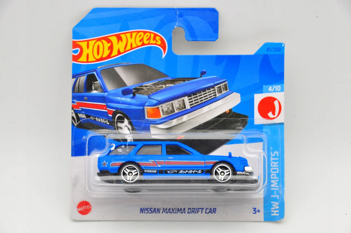 NISSAN MAXIMA DRIFT CAR Hot Wheels 2023 Niebieski 1:64 – zdjęcie 9