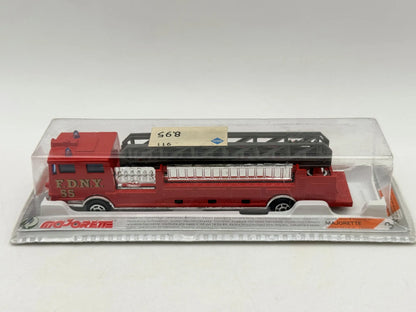 WÓZ STRAŻACKI FDNY 55 Straż pożarna Majorette '90 Czerwony 1:89 – zdjęcie 7