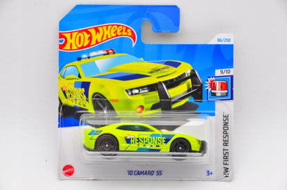 CAMARO SS HW FIRST RESPONSE Hot Wheels 2024 Limonkowy 1:64 – zdjęcie 9