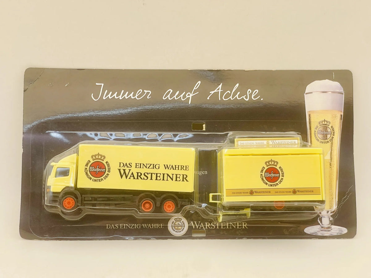 Mb-Atego Grell 1:87 Ciężarówka Promocyjna WARSTEINER Blister Żółty – zdjęcie 6