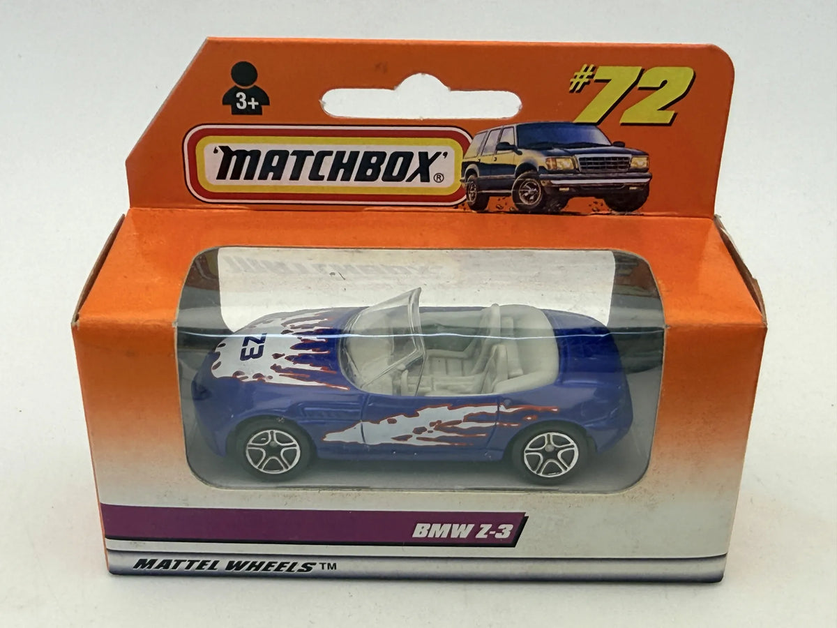 BMW Z-3 Matchbox 1997 Niebieski 1:64 – zdjęcie 7
