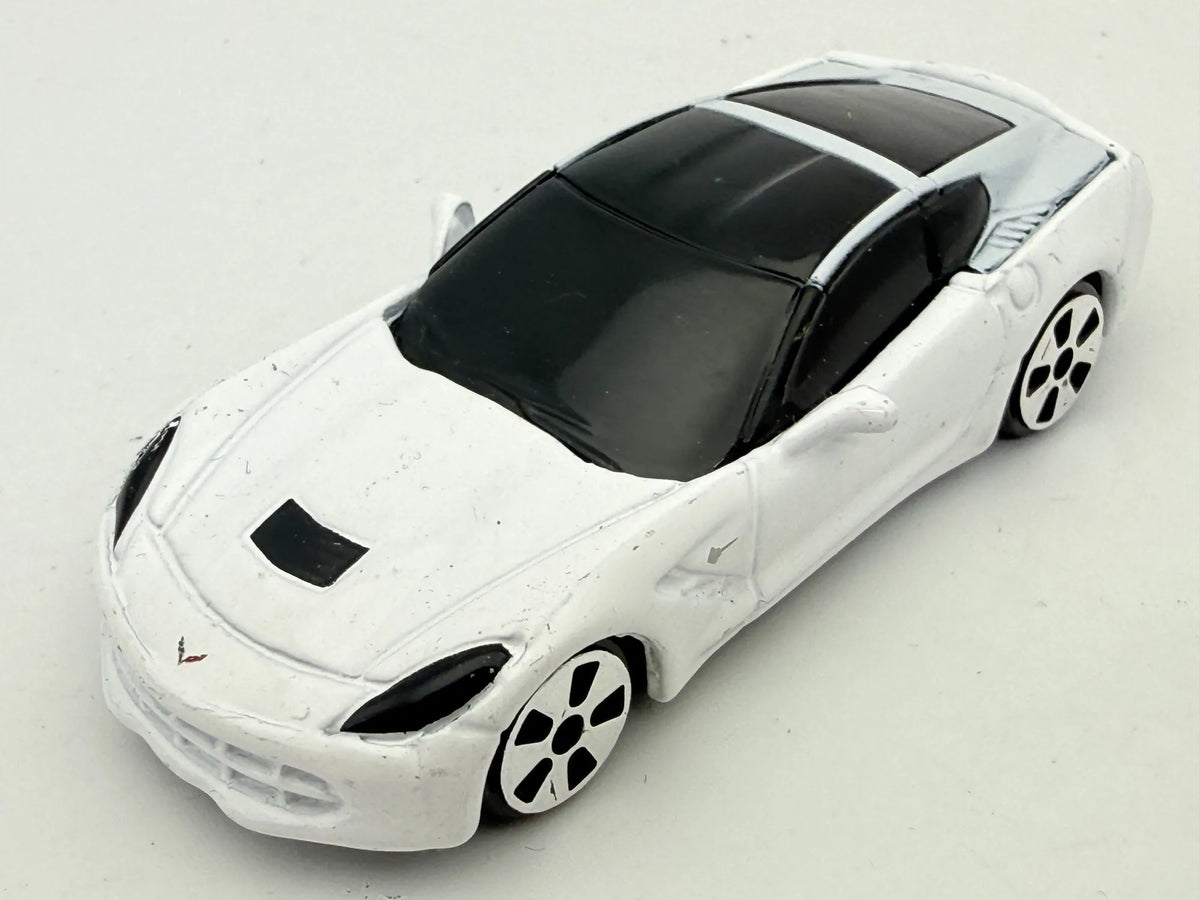 2014 CORVETTE STINGRAY, Maisto, Die cast, Biały, 1:64, Resoraki – zdjęcie 8