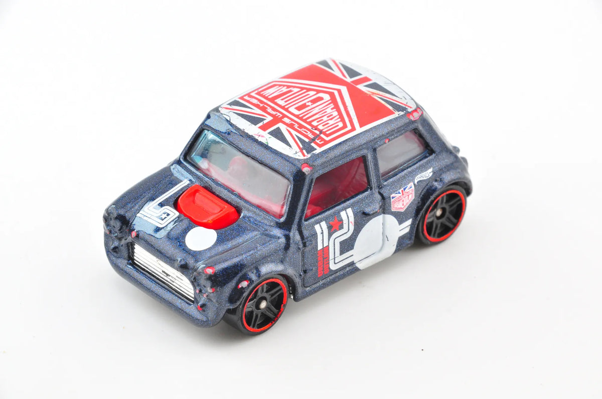 Morris Mini Hot Wheels 2014 Ciemnoniebieski 1:64 – zdjęcie 9