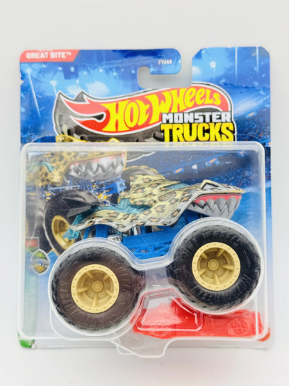 Great Bite Monster Trucks Hot Wheels 2026 1:64 Monster Truck Blister Beżowy – zdjęcie 6