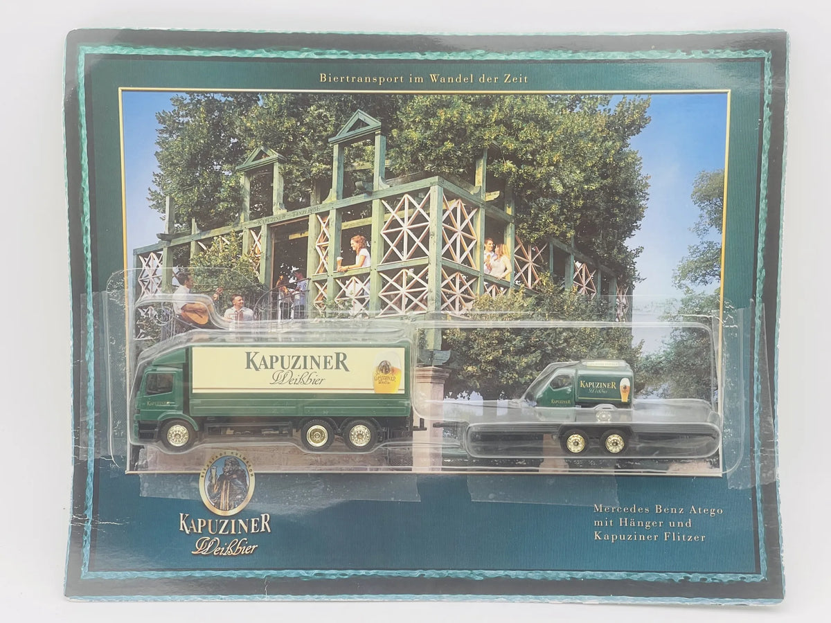 Mercedes-Benz Atego Grell Promotional Model 1:87 KAPUZINER Blister Zielony – zdjęcie 6