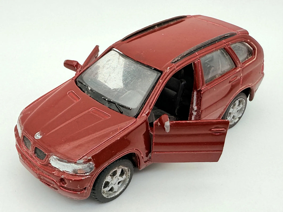 BMW X5, Maisto, Die cast, Resoraki, Bordowy, 1:43 – zdjęcie 9