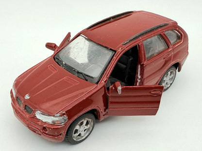 BMW X5, Maisto, Die cast, Resoraki, Bordowy, 1:43 – zdjęcie 9
