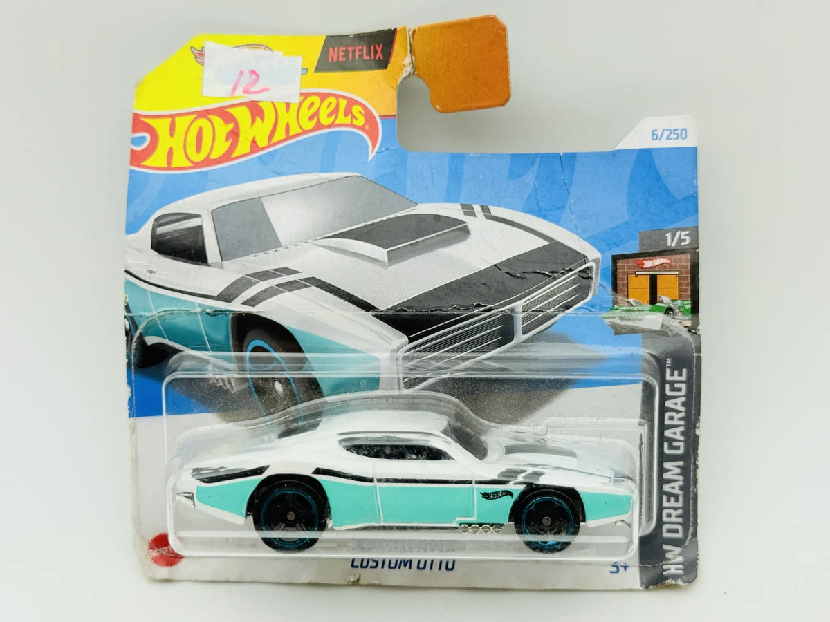 Custom Otto Hot Wheels 2024 HW Dream Garage 1:64 Blister Biały – zdjęcie 6