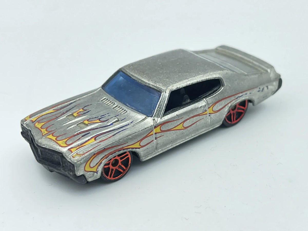 '70 Buick GSX, Hot Wheels 2008, Resoraki, Die cast, Srebrny Chrom, 1:64 – zdjęcie 8