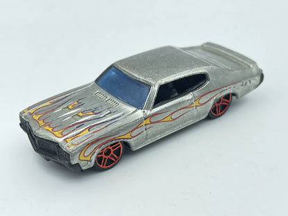 '70 Buick GSX, Hot Wheels 2008, Resoraki, Die cast, Srebrny Chrom, 1:64 – zdjęcie 8