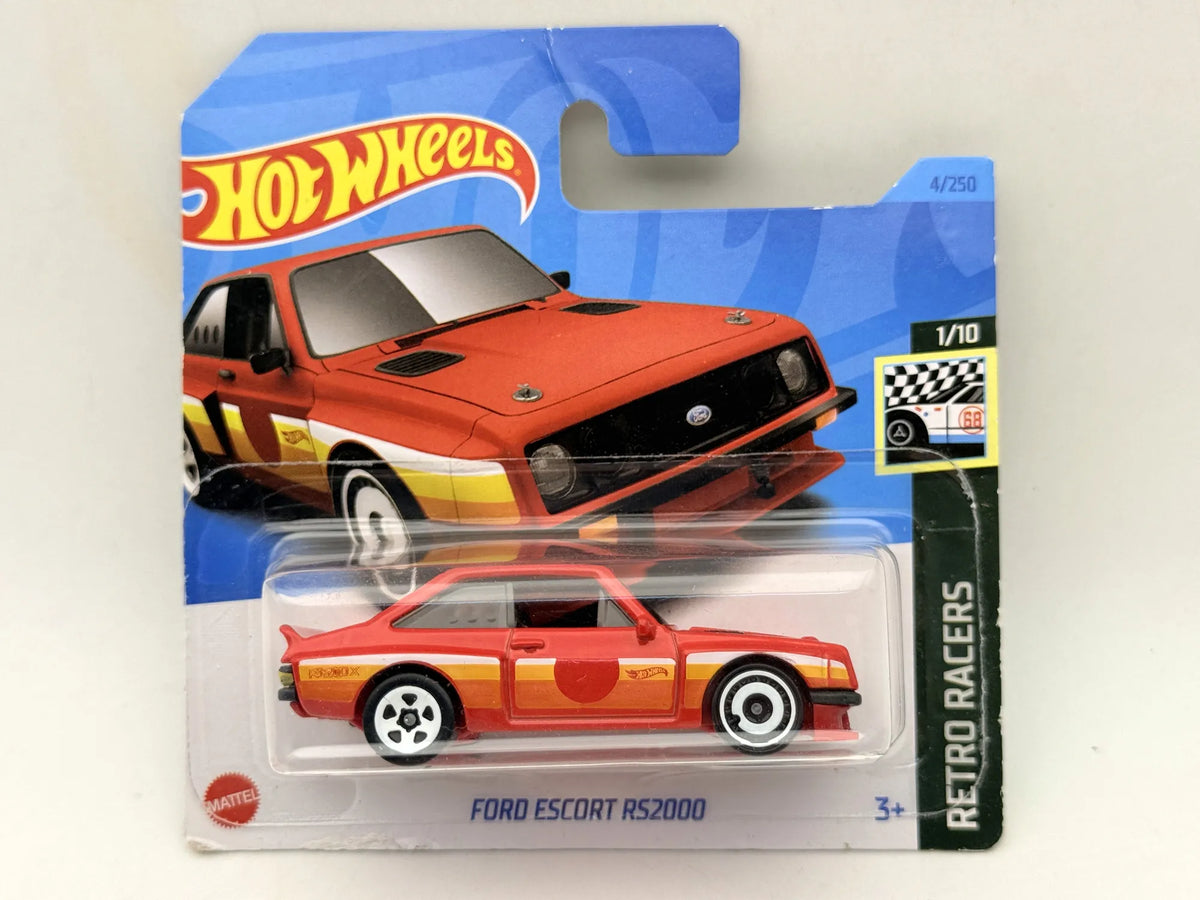 Ford Escort Rs2000 Retro Racers Hot Wheels 2023 Czerwony 1:64 – zdjęcie 9