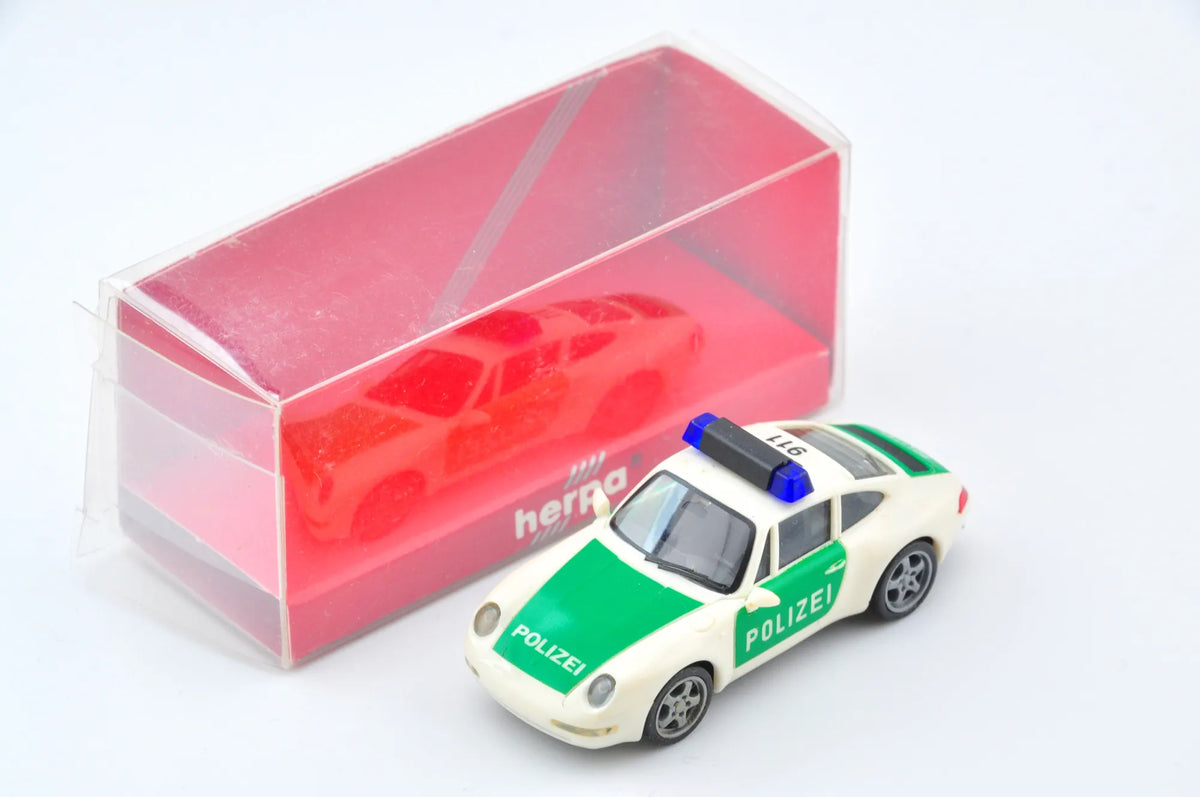 Porsche 911, Herpa, made in Germany, Police,Policja, die cast resoraki 1:87 – zdjęcie 11