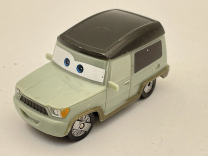 Miles Axlerod z filmu Auta 2 Disney Pixar, Die cast Zielony, 1:64, Resoraki – zdjęcie 8