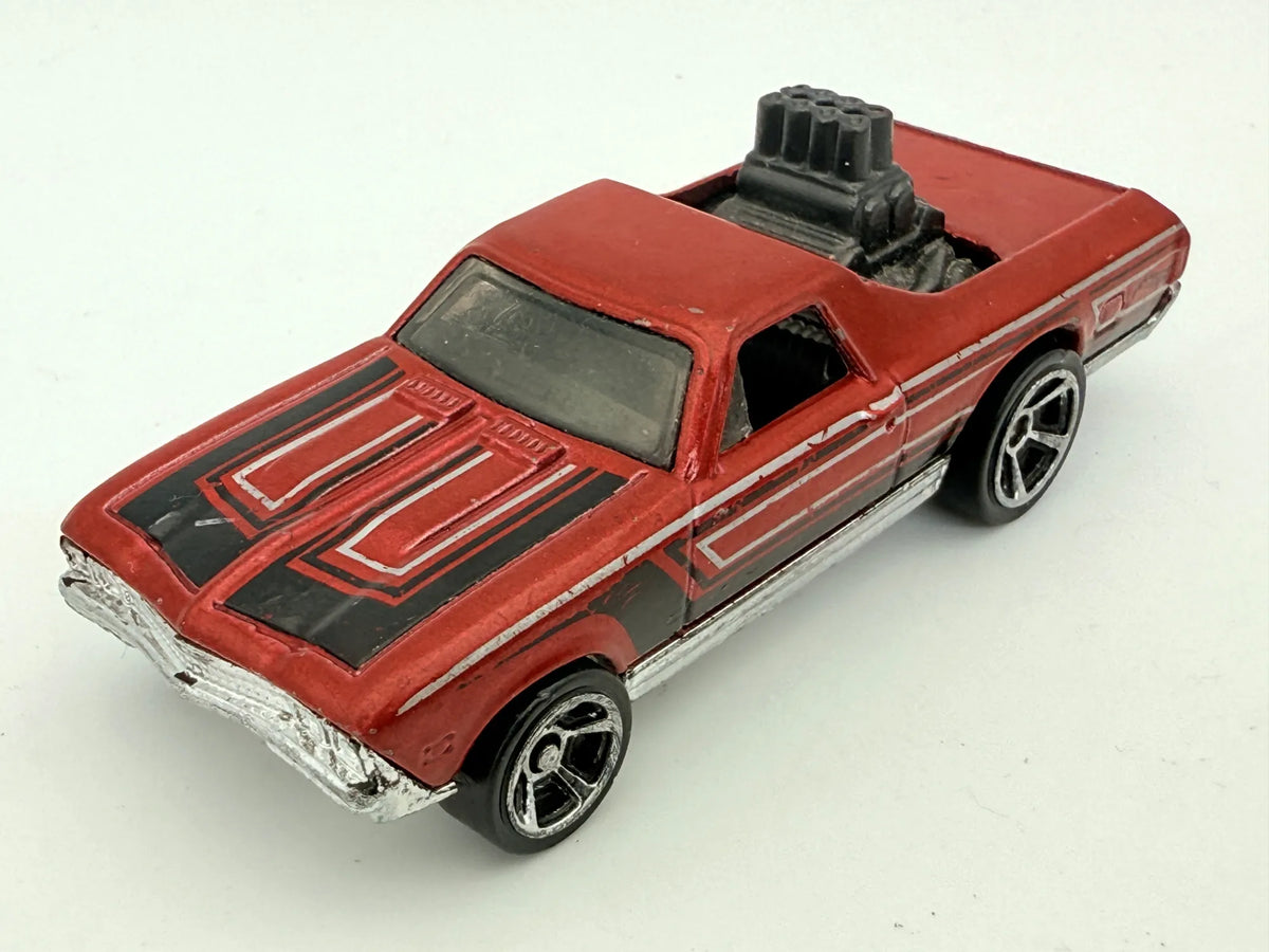 '68 El Camino Hot Wheels Czerwony 1:64 – zdjęcie 8