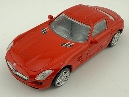 MERCEDES SLS AMG, Rastar, Die cast NO58TUL, Czerwony, 1:43, Resoraki – zdjęcie 8