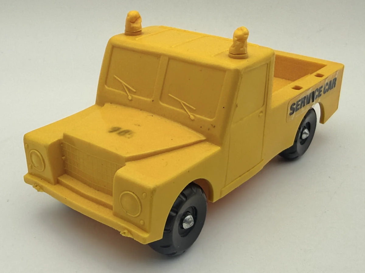 LAND ROVER PICKUP SERVICE CAR, LKE PROD Made in Denmark ok. 1975, Guma 1:25 – zdjęcie 9