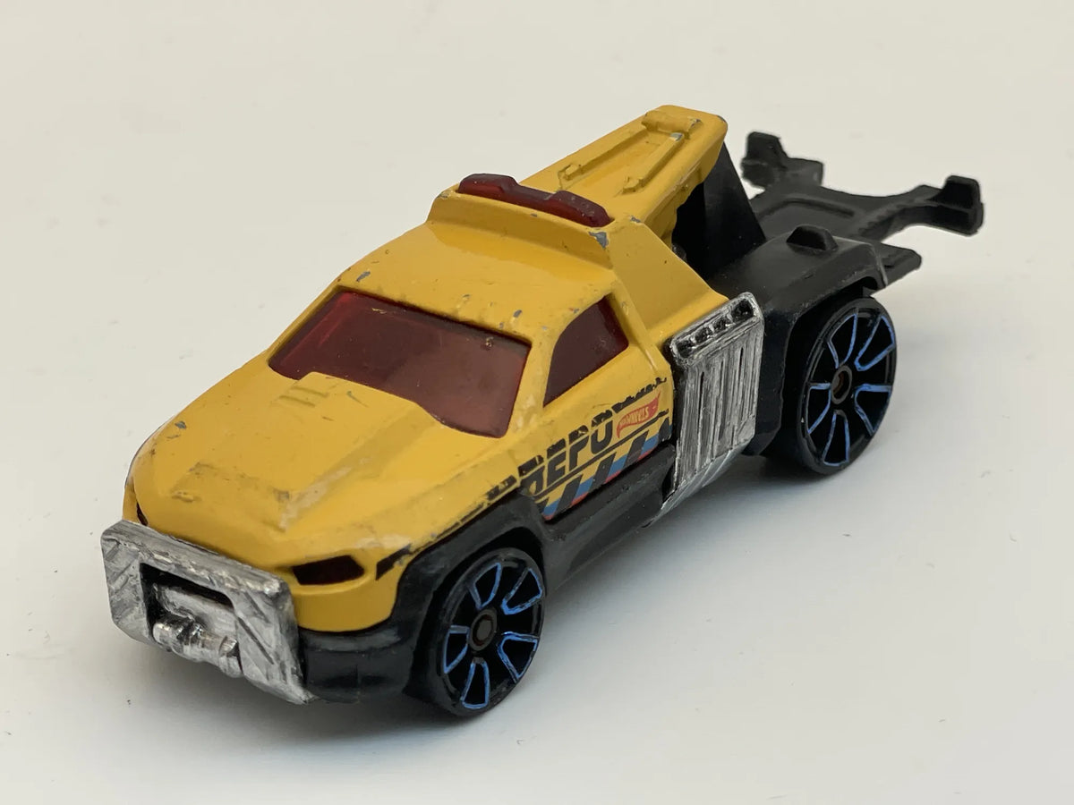 REPO DUTY, Hot Wheels 2012, Die cast GD1, Żółty, 1:64, Resoraki – zdjęcie 8