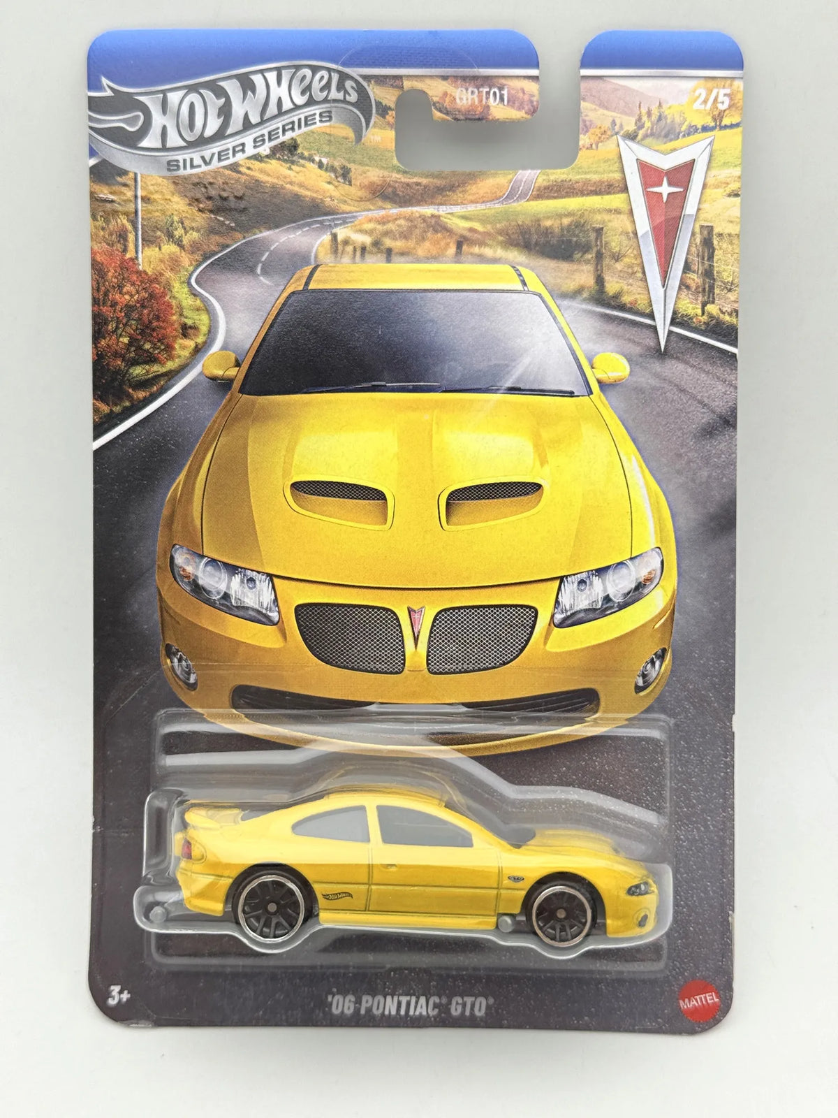 '06 Pontiac Gto Pontiac Series Hot Wheels Silver 2025 Żółty 1:64 – zdjęcie 9