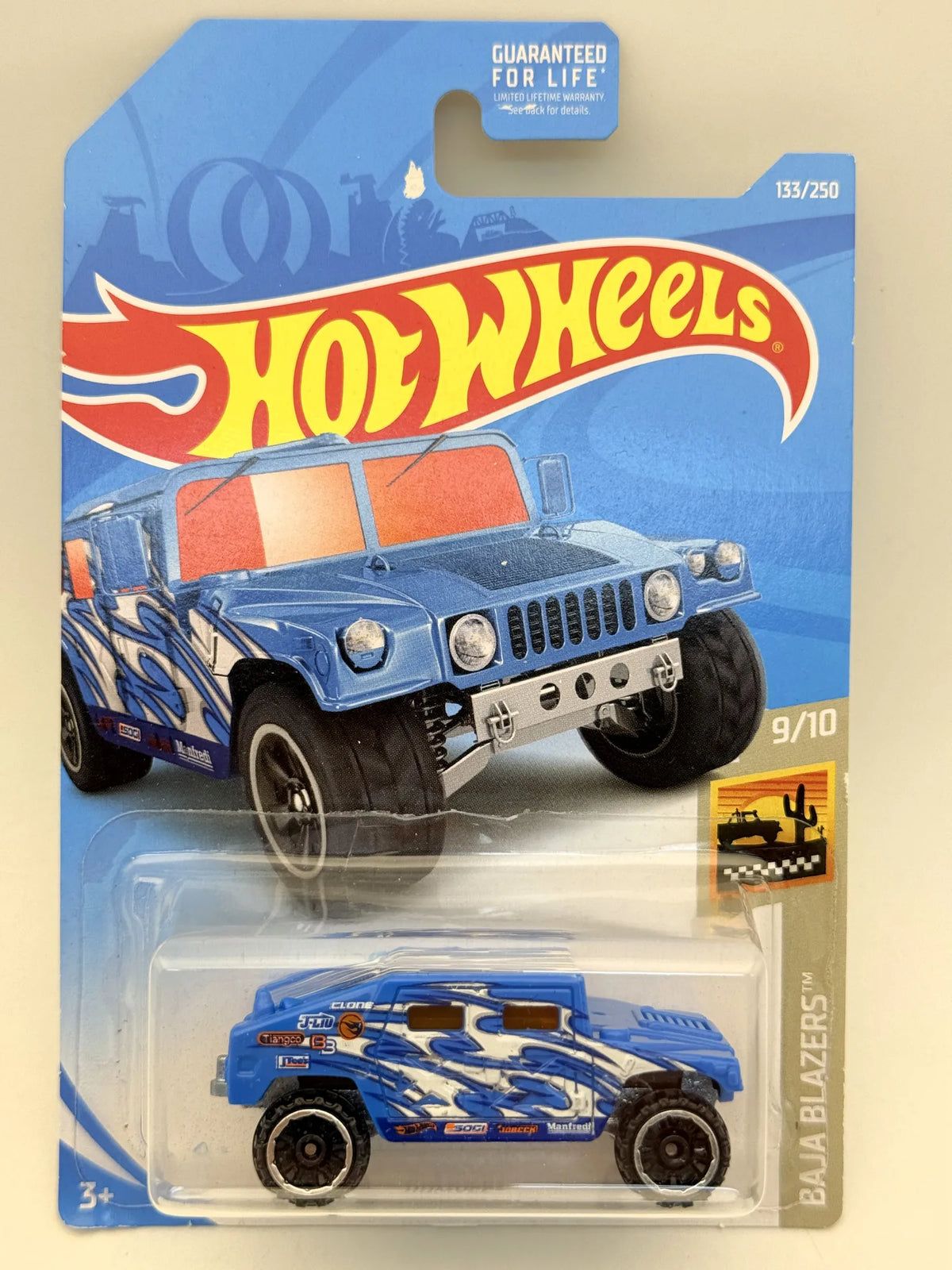 Humvee Baja Blazers Wojsko Hot Wheels 2017 Niebieski 1:64 – zdjęcie 9