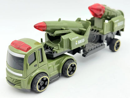 Ciężarówka Wojskowa z wyrzutnią Rakiet, resoraki, die cast, 1:43 – zdjęcie 7