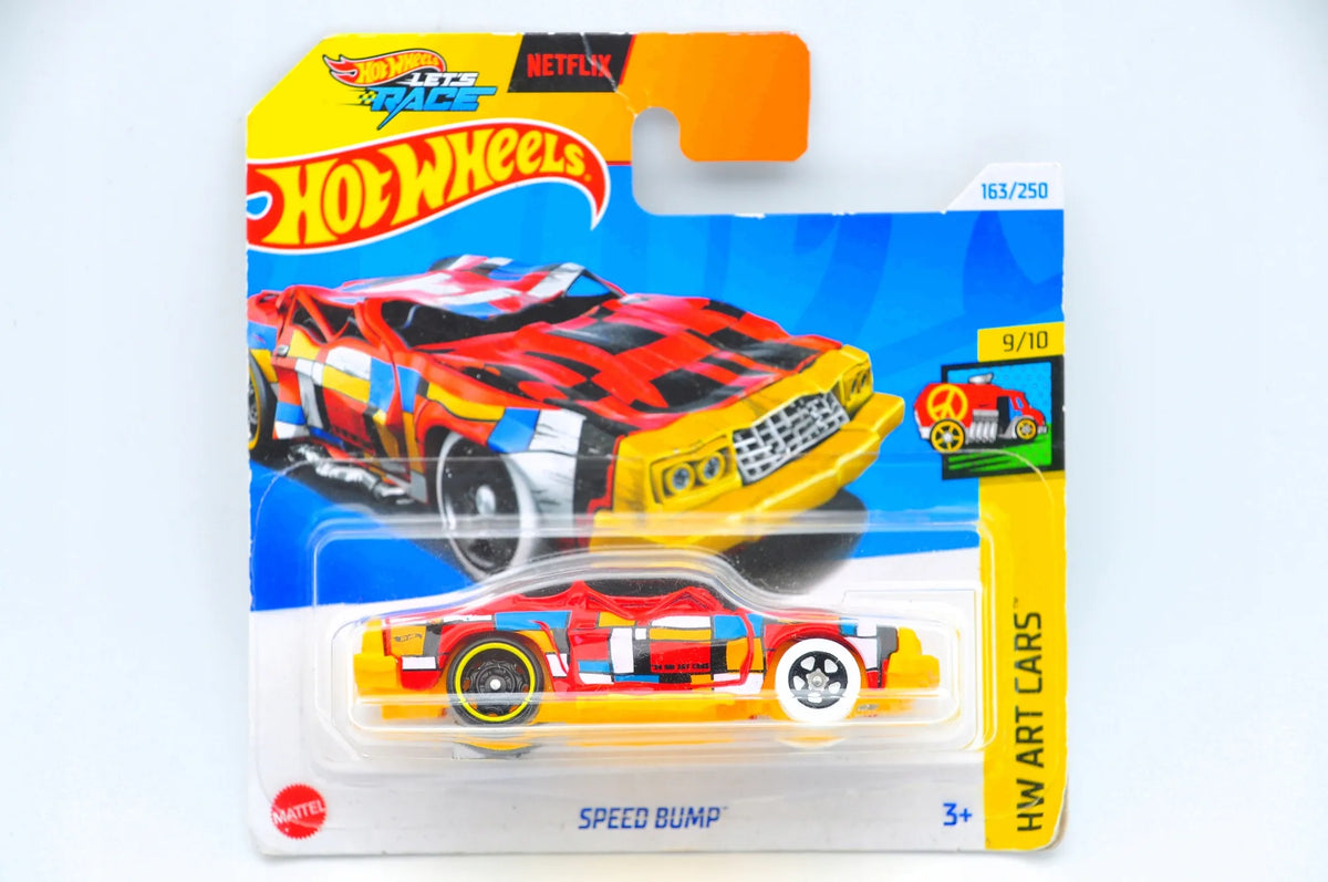 SPEED BUMP, Hot Wheels 2024, Resoraki, Die cast Htb78-N521, Czerwony, 1:64 – zdjęcie 9